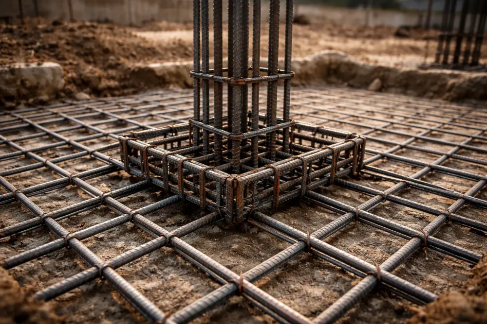 Cara Menghitung Kebutuhan Besi Pondasi Cakar Ayam (Footplat)