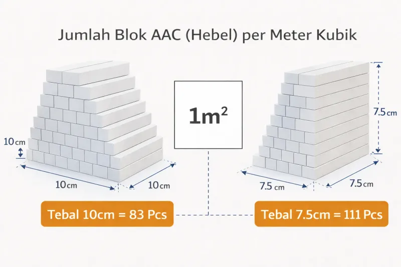 Infografis Isi Bata Ringan per Kubik