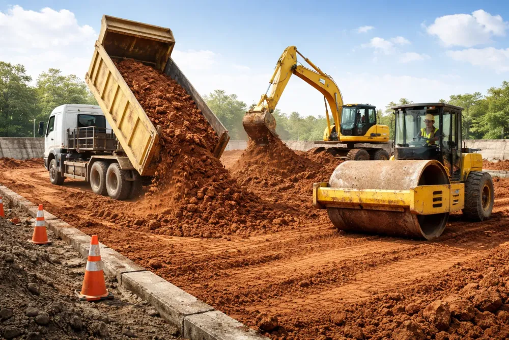 Cara Menghitung Urugan Tanah & Ritase Truk (Padat vs Gembur)